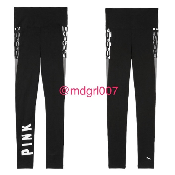 PINK Victoria's Secret Pants - PINK VS Mesh high waist cotton leggings NIP M